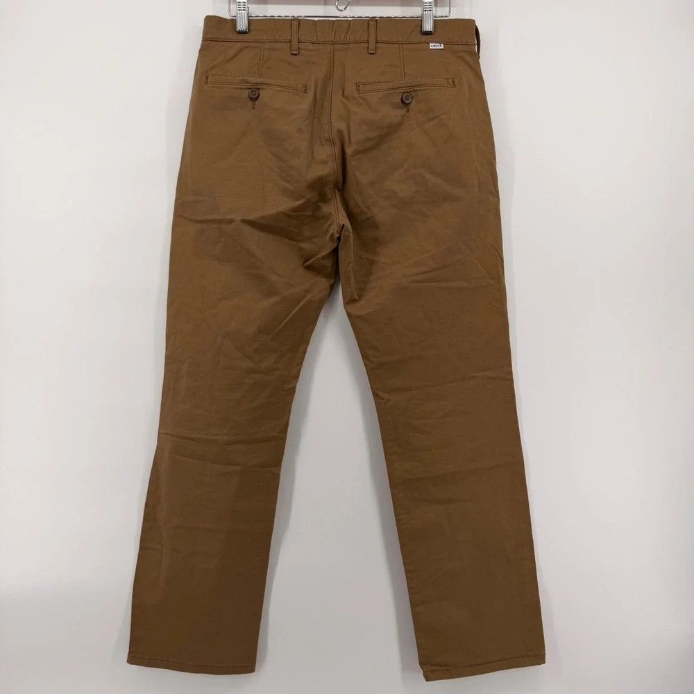 Levi Strauss & Co Mens Brown Stretch Chino Pants Straight Leg 33x29